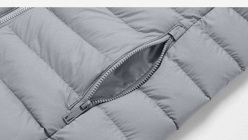 Áo Gile Bông Nam Có Mũ Trùm Đầu Tháo Rời 100% Polyester Màu Đen, Xám, Xanh Lam, Xanh Đậm... chi tiết 25