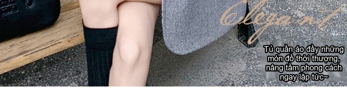 Bộ Áo Blazer Quần Short Nữ Vải Lông Cừu Phong Cách Tiểu Thư Hàn Quốc Lót Lông Vũ Dày Dặn Màu Xám chi tiết 8