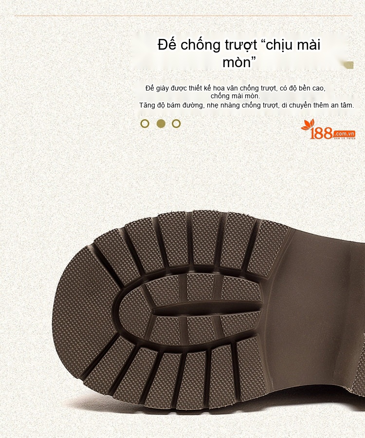 Boot Nữ Da Bò Cổ Ngắn Phong Cách Anh Quốc Chiều Cao Đế Khoảng 5cm Màu Nâu, Xanh chi tiết 5
