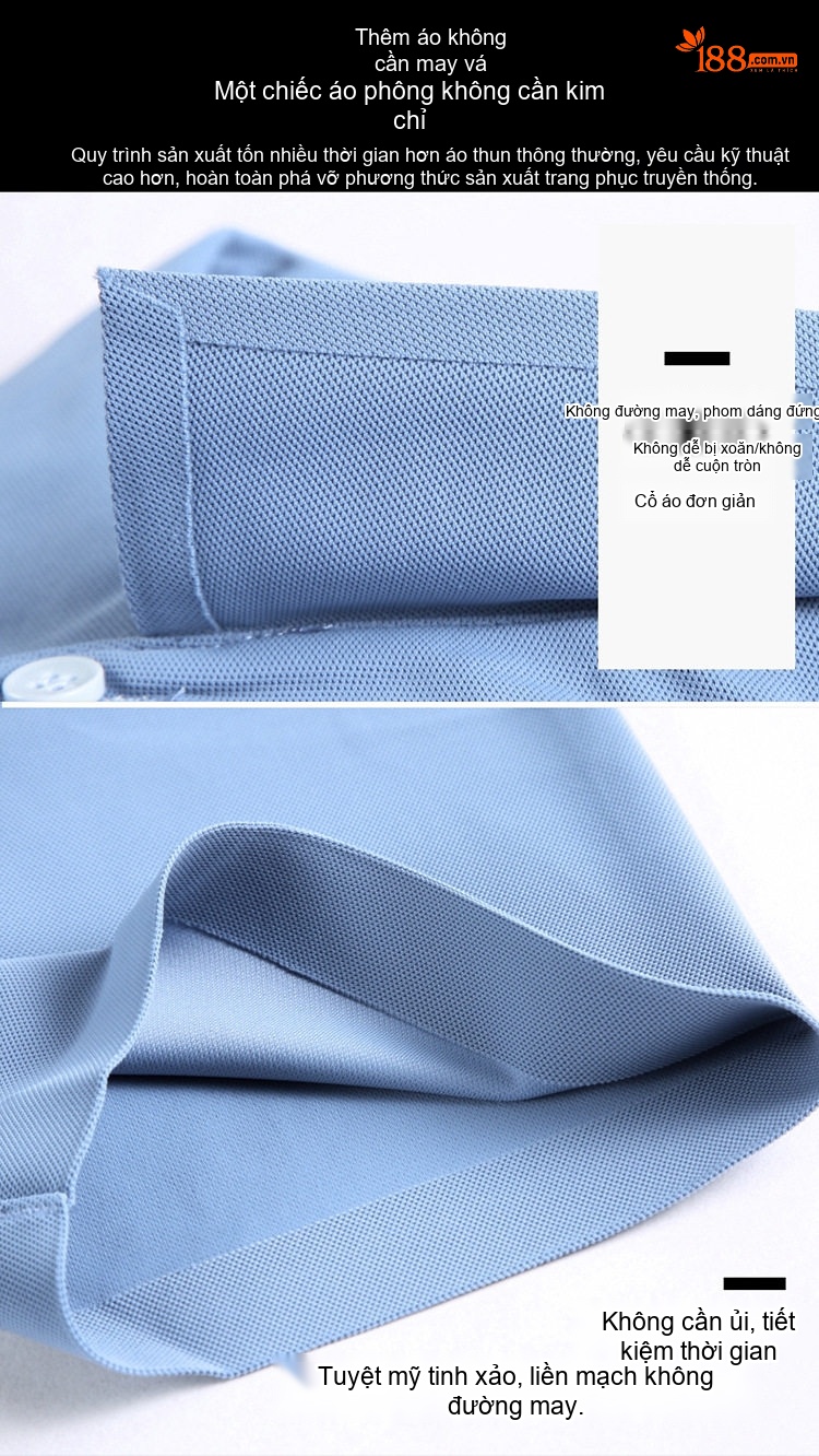 Áo Polo Nam Lụa Tằm Cao Cấp Form Rộng Chống Nhăn Màu Đỏ Cam, Trắng, Xanh Da Trời, Xanh... chi tiết 35