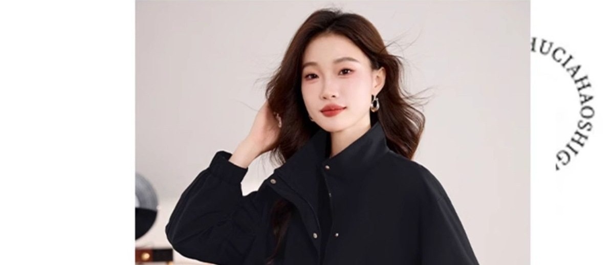 Áo Khoác Bomber Nữ Tay Lỡ Dáng Ngắn Màu Đỏ, Nâu, Đen chi tiết 5