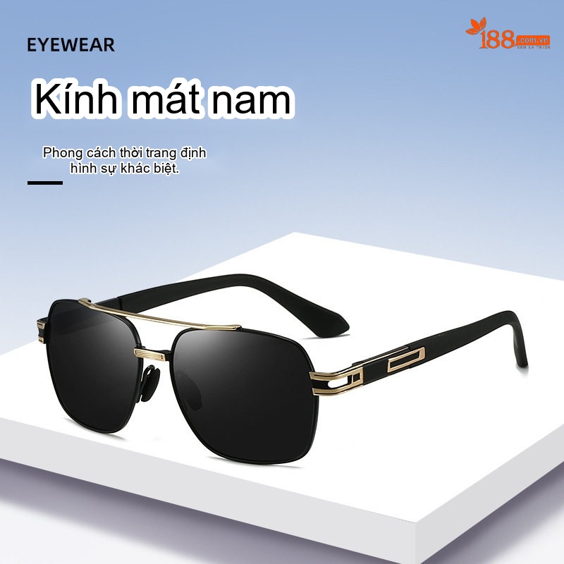 Kính Mát Nữ Phân Cực Chống Nắng Chống Tia UV Gọng Kim Loại Phong Cách Thời Trang Màu Nâu, Hồng, Tím chi tiết 4