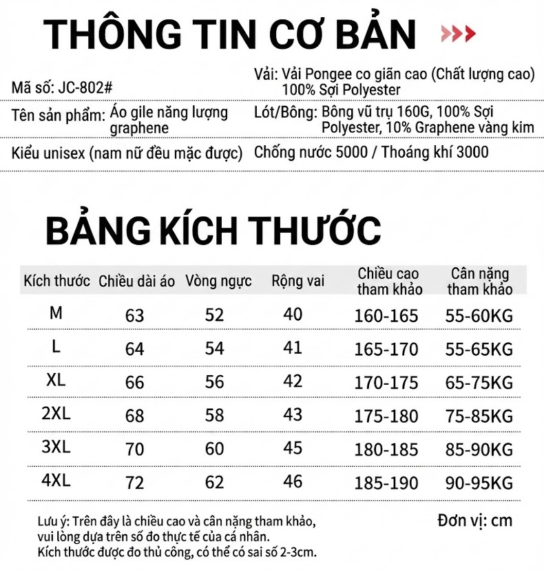 Áo Gile Nam Graphene Không Tay Giữ Nhiệt Phong Cách Thể Thao chi tiết 7