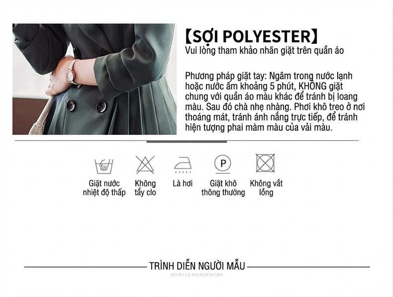 Váy Vest Nữ dáng chữ A Chiết Ly Phong Cách Công Sở Thanh Lịch Màu Đen, Nâu, Xanh chi tiết 10