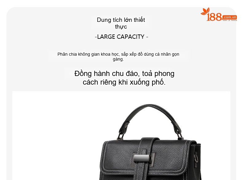 Túi Đeo Chéo Nữ Da Thật Kiểu Công Sở Cao Cấp Màu Đen, Xanh chi tiết 9