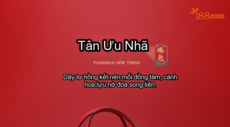 Túi Xách Nữ Da Bóng Cỡ Lớn Phong Cách Thời Trang Dự Tiệc Cưới Màu Đỏ chi tiết 1