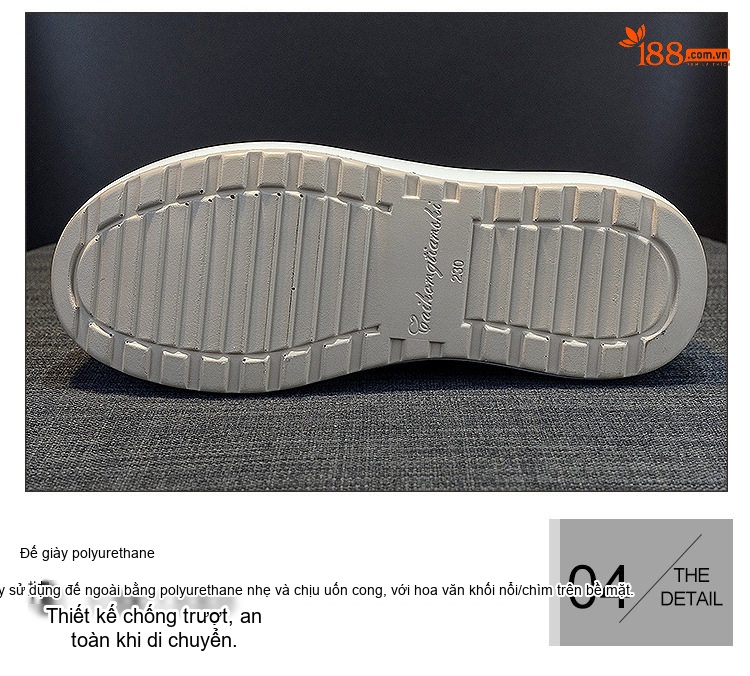 Giày Lười Nữ Da Bóng Chiều Cao Đế 8cm Màu Đen, Trắng chi tiết 9