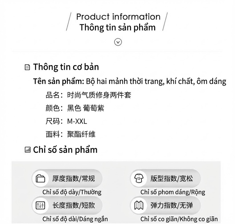 Set Áo Khoác Lửng Chân Váy Ngắn Tiểu Thư Phong Cách Tiểu Hương Thời Trang Thu Đông Màu Đen, Tím chi tiết 15