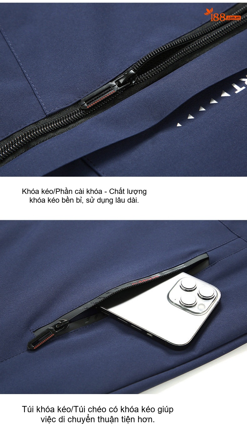 Áo Khoác Dù Nam Mùa Thu Đông Dáng Rộng Lót Lông Cừu Giữ Ấm Màu Xám, Xanh Dương, Đỏ, Đen... chi tiết 25