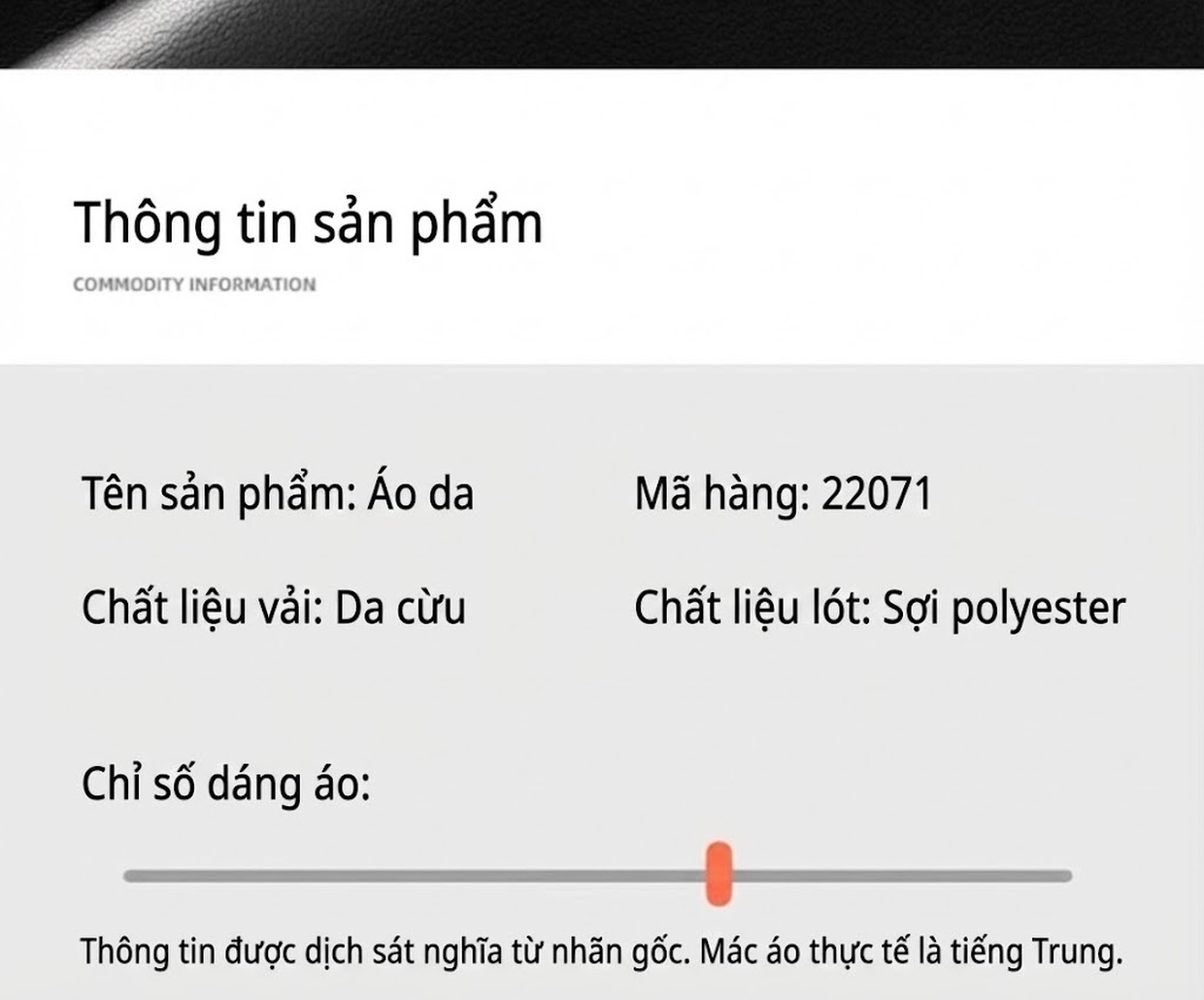 Áo Khoác Da Cừu Nam Dáng Ngắn Cổ Bẻ Giản Dị Màu Đen chi tiết 4