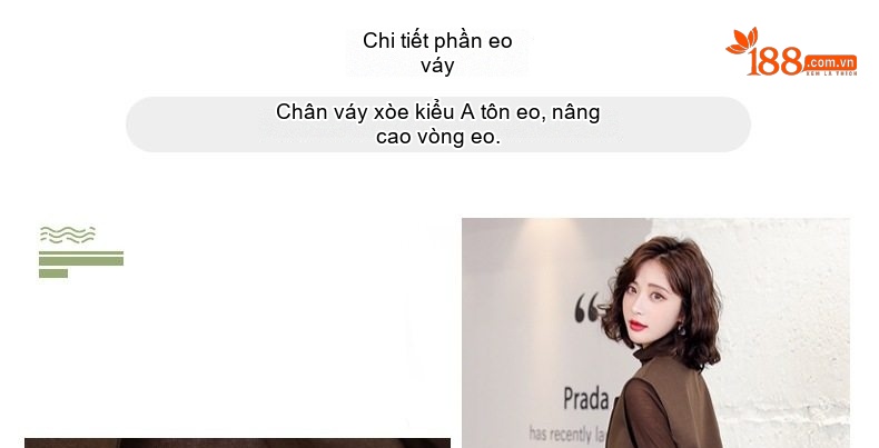 Váy Bộ Nữ Thu Đông Áo Gilet Khoác Lửng và Đầm Liền Thân Dài Tay Chất liệu Dệt Kim Màu Đen, Nâu chi tiết 9