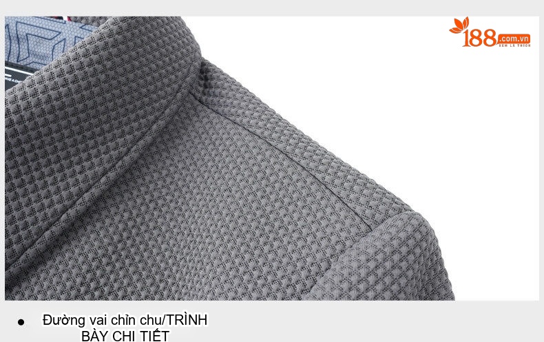 Áo Khoác Công Sở Nam Dệt Kim Co Giãn Màu Đen, Xám Đậm, Xám, Nâu chi tiết 38