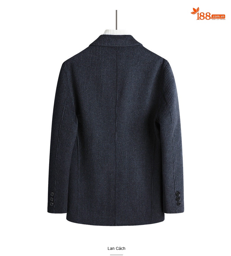 Áo Vest Nam Hai Mặt Thủ Công Họa Tiết Chân Chim Cúc Đơn Phong Cách Doanh Nhân chi tiết 15