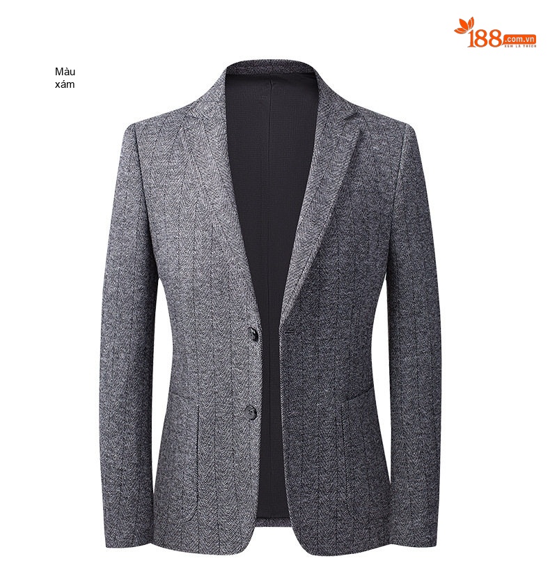 Áo Vest Nam Dệt Kim Lông Cừu Mỏng Dáng Ôm Phong Cách Thu Đông Màu Xám, Nâu chi tiết 18