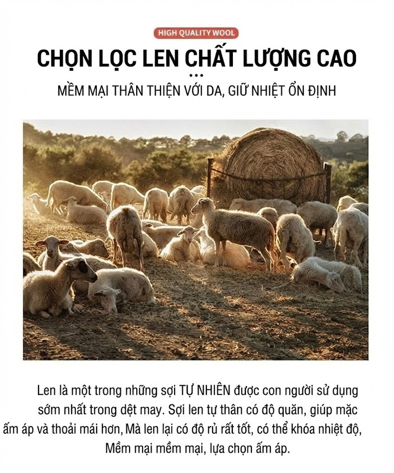 Áo Khoác Dạ Nữ Hai Mặt Dáng Dài Trung Niên Thu Đông Màu Đen, Nâu, Xanh Navy, Đỏ... chi tiết 5