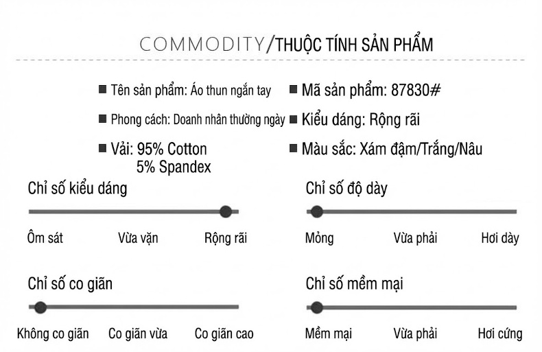 Áo Thun Cổ Bẻ Tay Ngắn Nam Dáng Rộng Màu Đen, Kem, Trắng, Nâu chi tiết 11