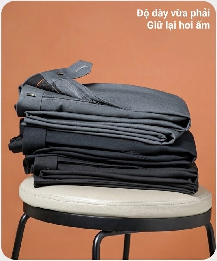 Quần Tây Âu Nam Ống Đứng Lưng Thun Co Giãn Chống Nhăn Màu Đen, Xám chi tiết 6
