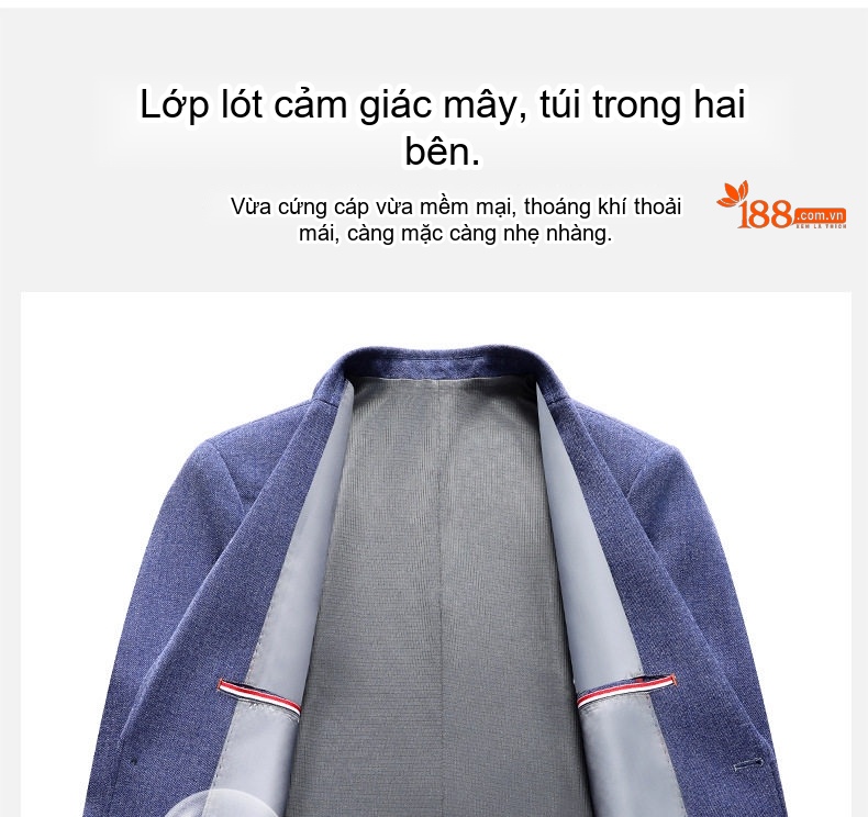 Áo Vest Nam Dệt Kim Co Giãn Không Nhăn Phong Cách Hàn Quốc Màu Đỏ Tía, Xanh Navy, Be, Xám... chi tiết 9