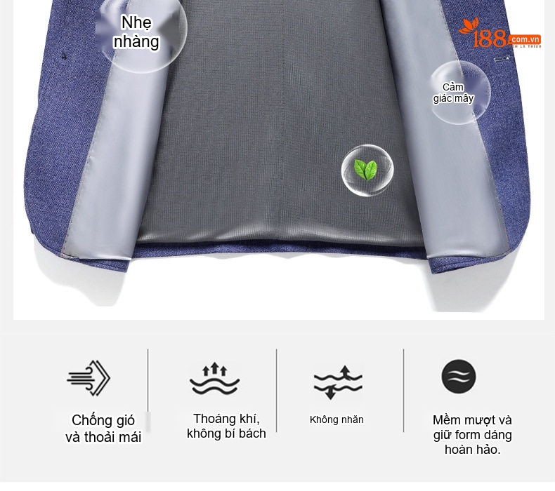Áo Vest Nam Dệt Kim Co Giãn Không Nhăn Phong Cách Hàn Quốc Màu Đỏ Tía, Xanh Navy, Be, Xám... chi tiết 10