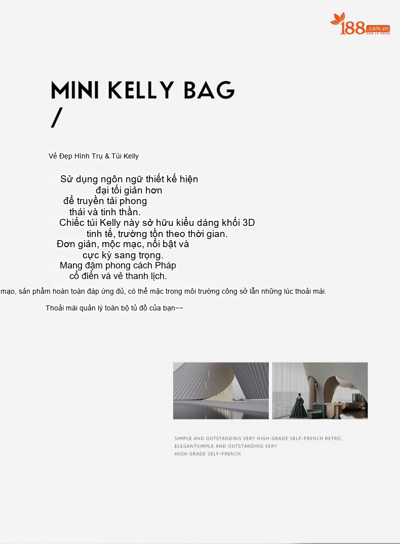 Túi Xách Nữ Da Bò Vân Cá Sấu Mini Xách Tay Đeo Chéo Màu Đen, Trắng chi tiết 2