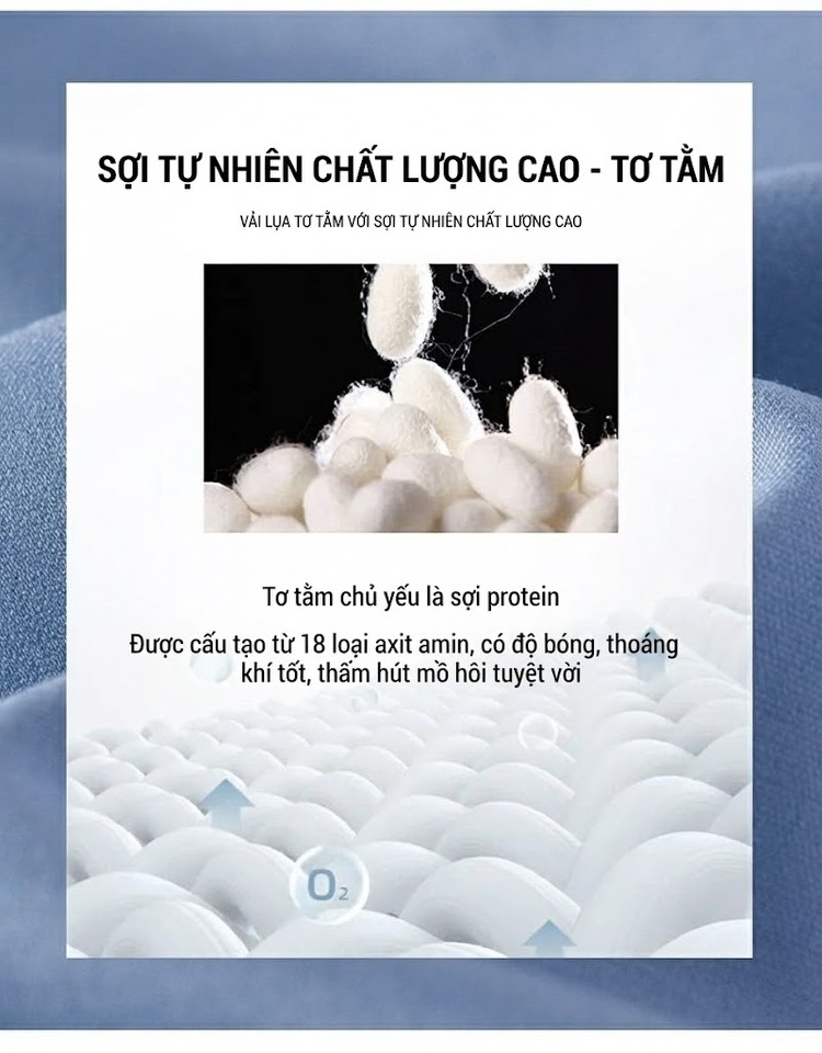 Áo Sơ Mi Dài Tay Nam Lụa Tằm Tơ Màu Trơn Ôm Dáng Công Sở chi tiết 4