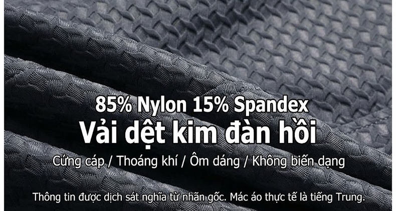 Áo Vest Nam Pique Mỏng Nhẹ Thoáng Khí Chống Nhăn Co Giãn Màu Đen, Xám chi tiết 5