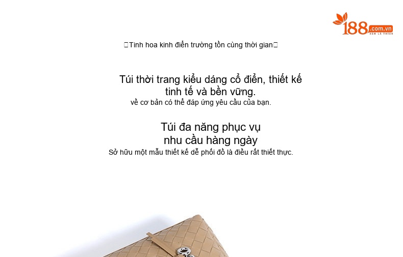 Túi Đeo Vai Nữ Da Thật Cao Cấp, Túi Xách Tay Nữ Thời Trang Họa Tiết Trám Màu Trắng, Đỏ, Vàng Be, Đen chi tiết 8