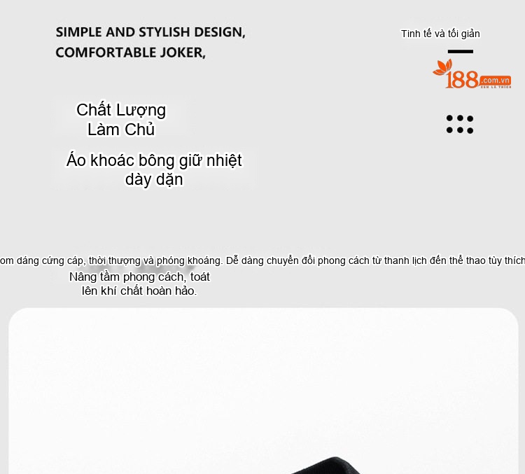 Áo Khoác Bông Nam Dày Dặn Cổ Bóng Chày Cotton Dáng Rộng Giữ Ấm Phong Cách Cặp Đôi Màu Kem, Nâu, Xanh, Đen... chi tiết 13