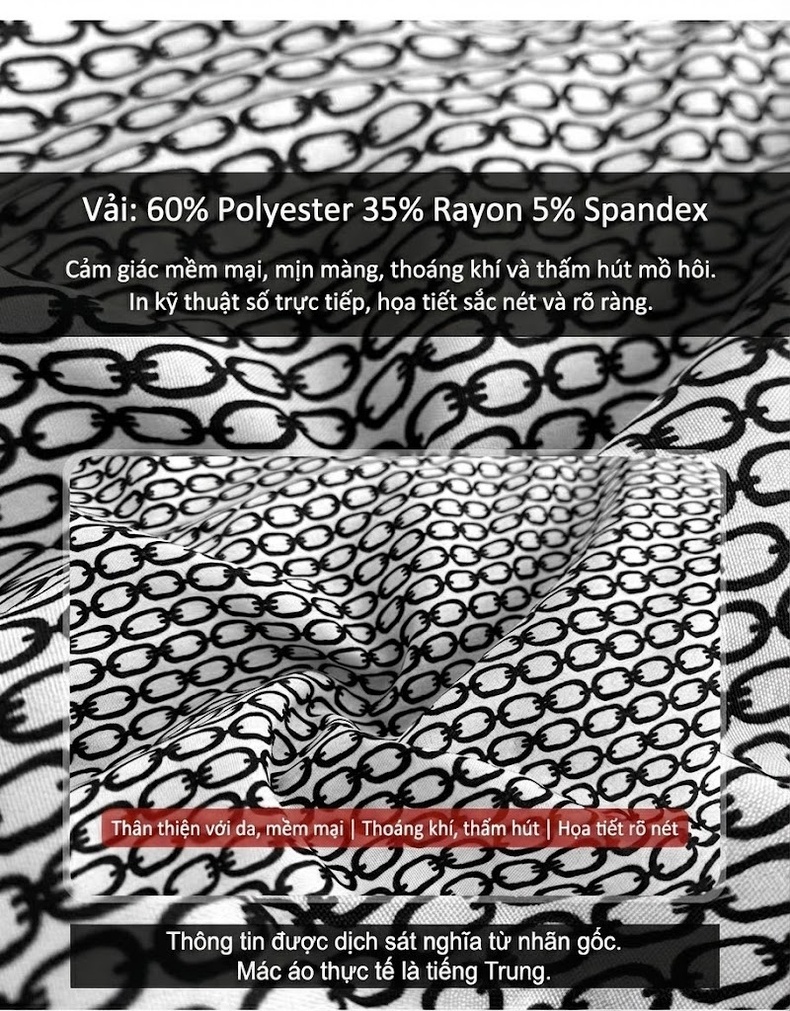 Set Bộ Nữ Áo Sơ Mi Cổ Cao Hở Vai Không Tay Quần Dài Ống Loe Màu Trắng Xám chi tiết 3