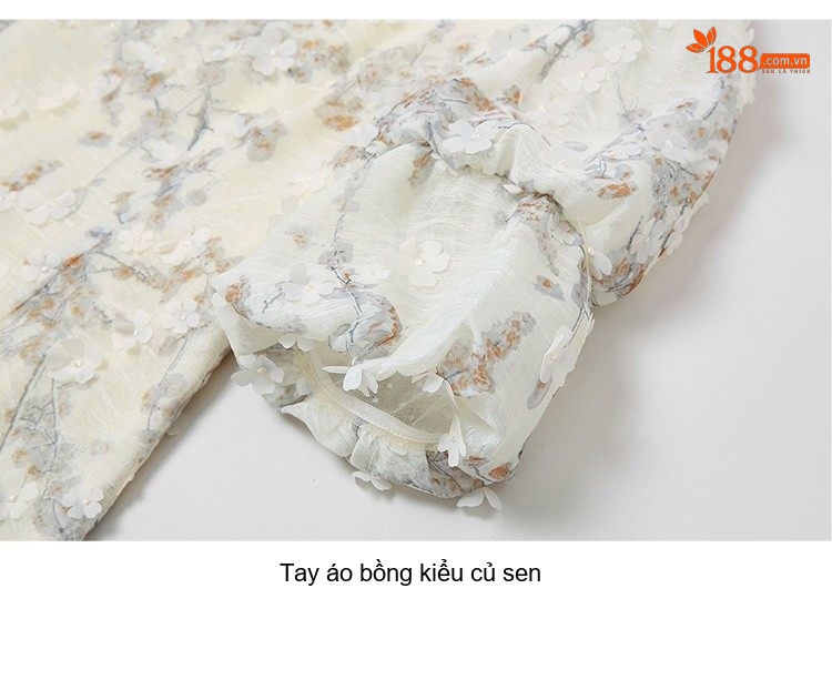 Váy Ôm Body Tay Bồng Cổ chữ Vuông Xẻ Tà Thanh Lịch chi tiết 17