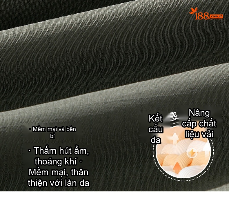 Quần dài nam ống bo gấu lót lông dáng thể thao nhiều túi chi tiết 7