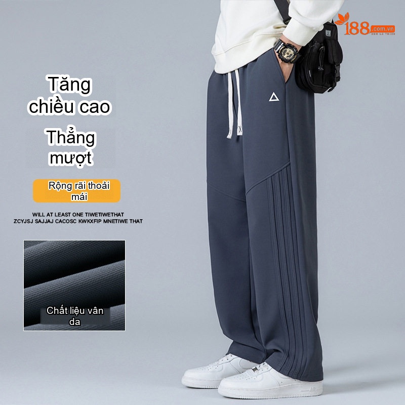 Quần Dài Ống Suông Nam Phong Cách Mỹ Thoải Mái Màu Xám, Trắng, Đen, Xanh Navy...
