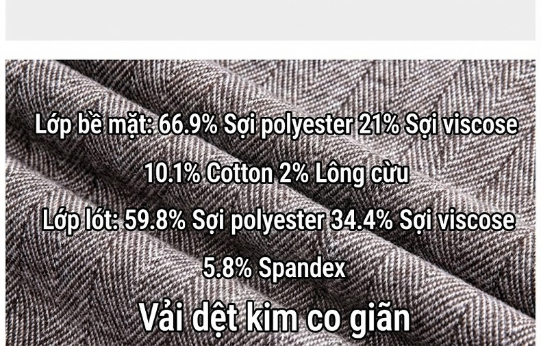 Áo Vest Nam Dệt Kim Lông Cừu Mỏng Dáng Ôm Phong Cách Thu Đông Màu Xám, Nâu chi tiết 7