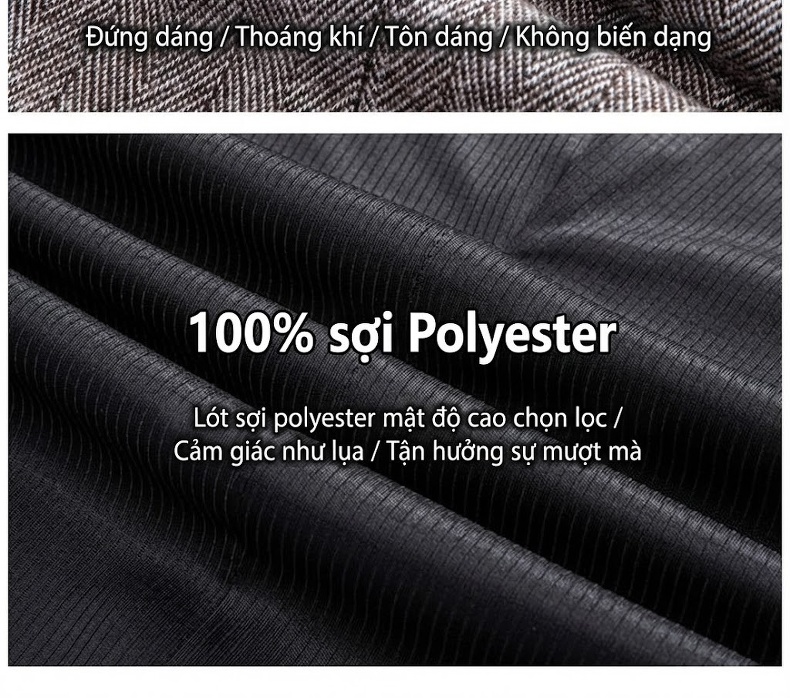 Áo Vest Nam Dệt Kim Lông Cừu Mỏng Dáng Ôm Phong Cách Thu Đông Màu Xám, Nâu chi tiết 8