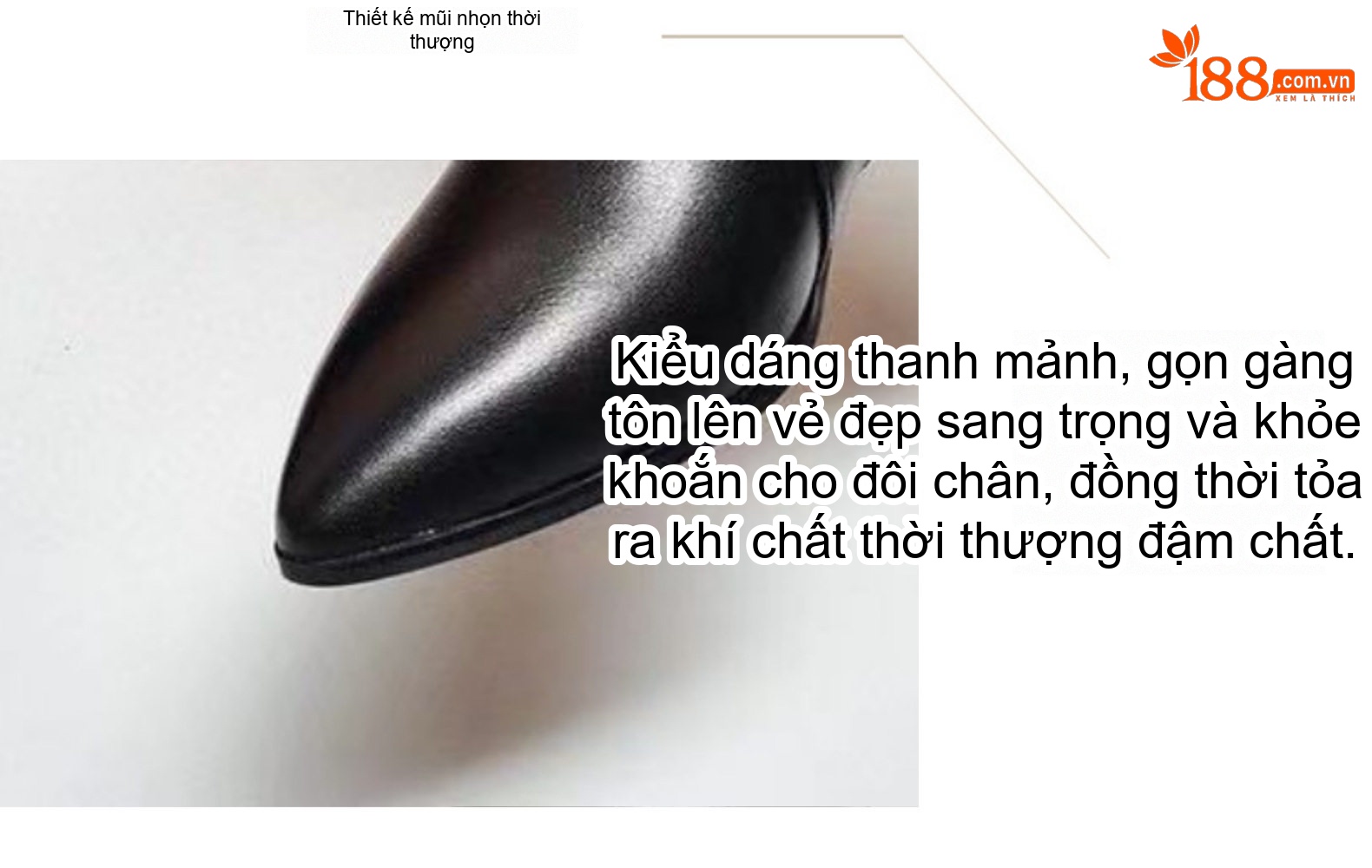 Boot Nữ Da Thật Cổ Lửng Gót Vuông Chiều Cao Đế Khoảng 3cm Màu Đen chi tiết 6
