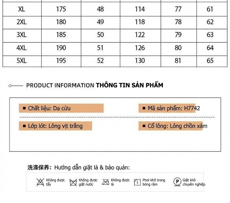 Áo Khoác Phao Nam Da Cừu Dáng Dài Cổ Lông Chồn Cao Cấp Giữ Ấm Màu Đen chi tiết 4