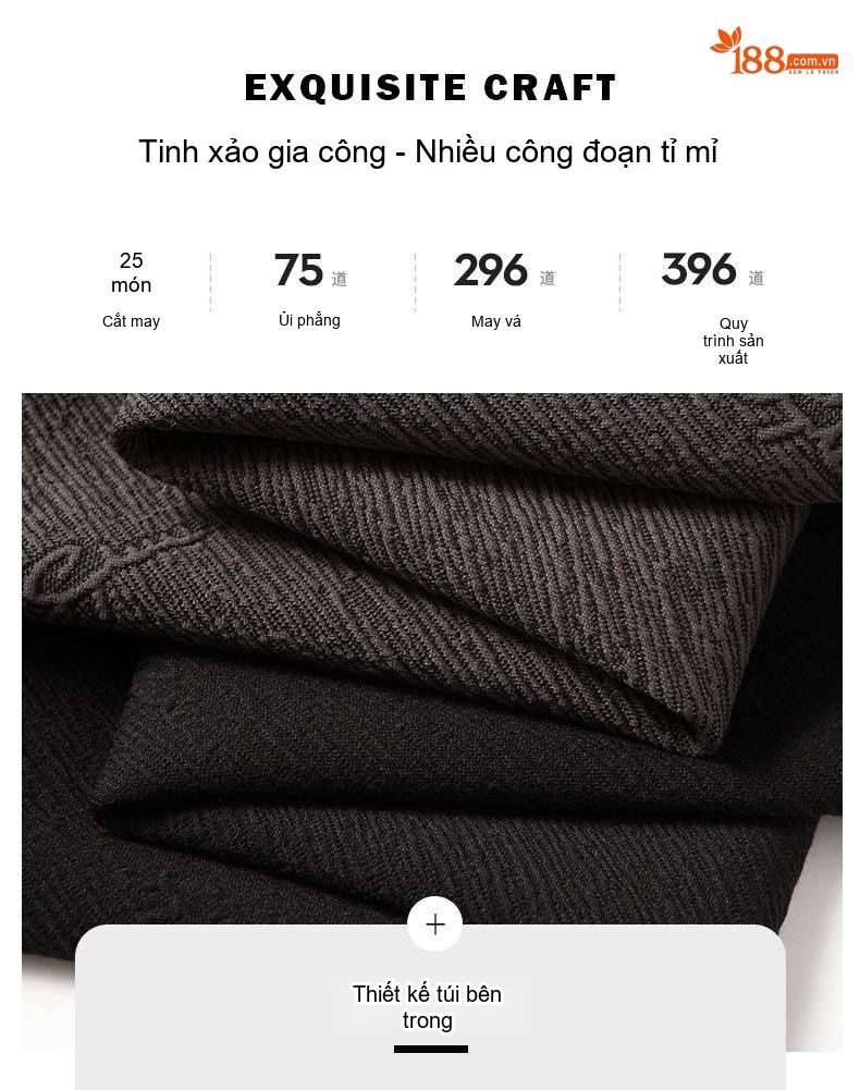 Áo Blazer Nam Dáng Ôm Vừa Họa Tiết Jacquard Phong Cách Doanh Nhân Màu Nâu, Đen chi tiết 6