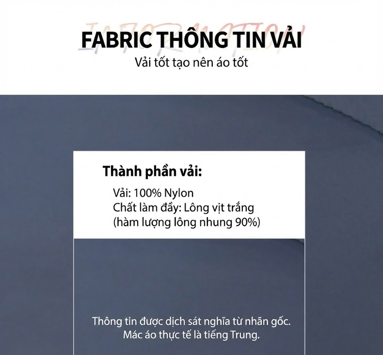 Áo Khoác Phao Nữ Lông Vũ Dáng Ngắn Thời Trang Thu Đông Màu Xanh Navy, Đen chi tiết 13