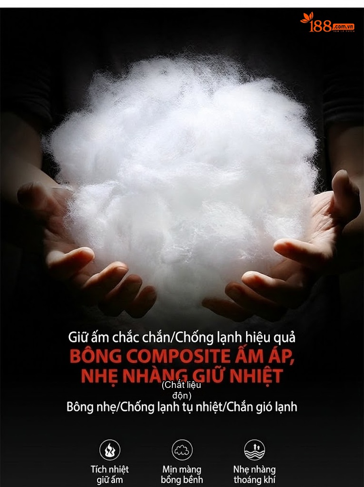 Áo Khoác Cotton Có Mũ Nam Nữ Dáng Rộng Phong Cách Hàn Quốc Giả Hai Lớp Dày Dặn Giữ Ấm Màu Đen, Xanh, Hồng, Trắng... chi tiết 5