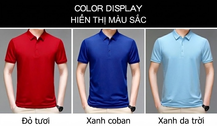 Áo Polo Nam Lụa Tơ Tằm Cộc Tay Phong Cách Doanh Nhân Màu Hồng, Đen, Đỏ, Xanh... chi tiết 5