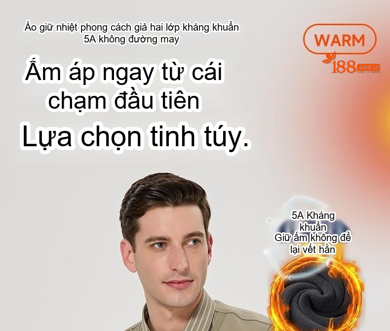 Áo Cardigan Nam Dệt Kim Lót Lông Giữ Ấm Kháng Khuẩn Màu Đen, Trắng, Xám, Xanh Navy... chi tiết 1