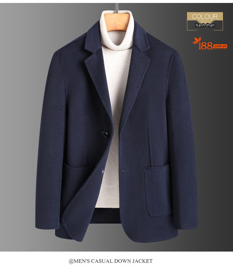 Áo Vest Nam 100% Lông Cừu Mỏng Dáng Ôm Thu Đông Màu Nâu, Xám, Đen chi tiết 16