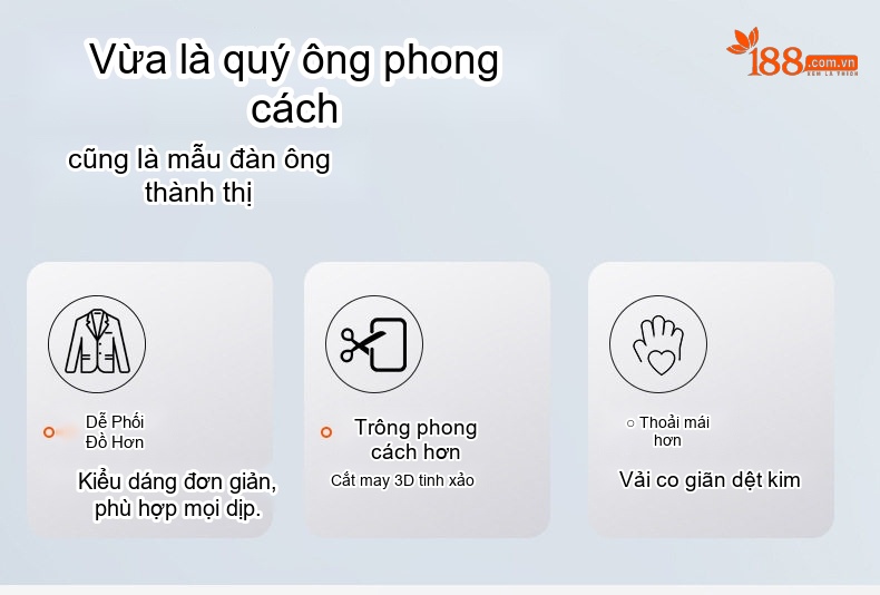 Áo Vest Blazer Nam Họa Tiết Chân Chim Co Giãn Chống Nhăn Dáng Ôm Vừa Vặn Màu Xám chi tiết 2