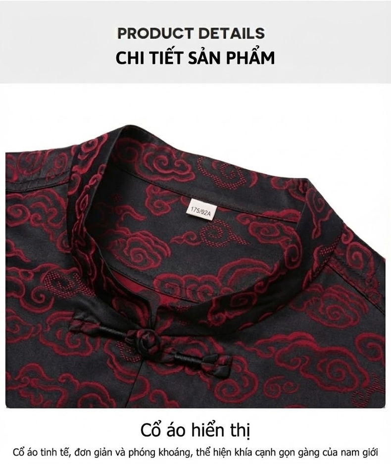 Áo Khoác Dạ Nam Dáng Dài Vừa Vặn Phong Cách Doanh Nhân Màu Đen, Xám, Đỏ Rượu, Xanh Navy chi tiết 9