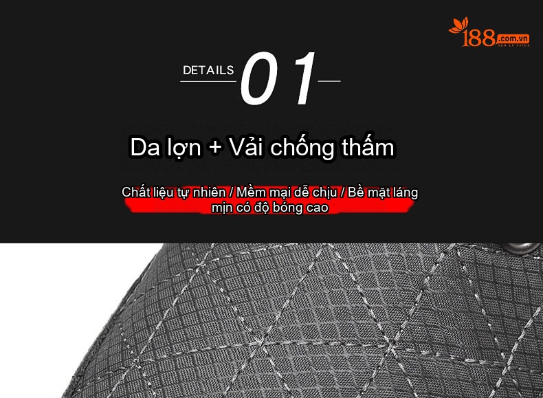 Giày Boot Nam Cổ Cao Lót Lông Đi Tuyết Chống Trượt Chiều Cao Đế Khoảng 4cm Màu Đen, Xám chi tiết 8