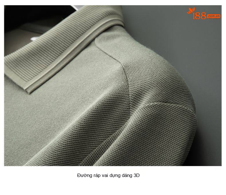 Áo Polo Nam Dài Tay Thu Đông Chất Liệu Lụa Tằm Pha Len Màu Xanh, Kem, Navy, Olive... chi tiết 25