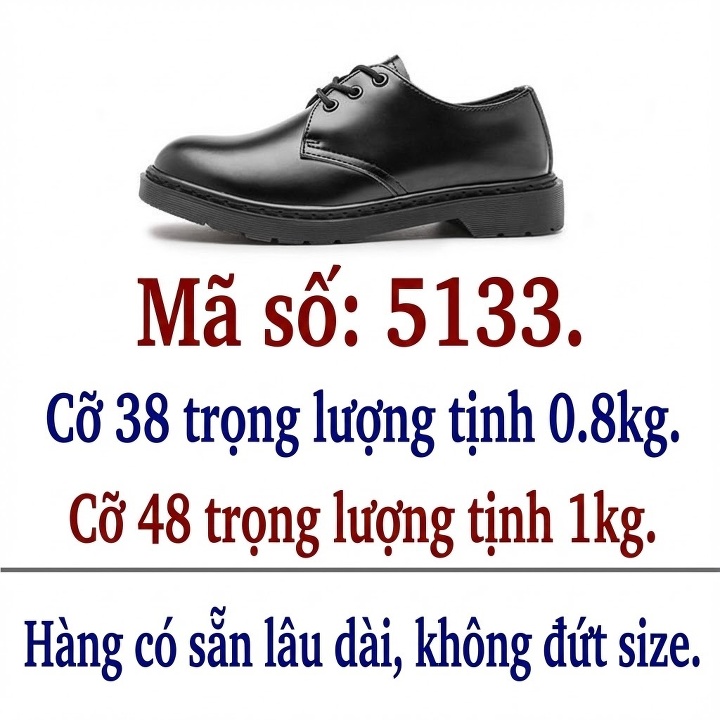 Giày Tây Buộc Dây Nam Da Bóng Chiều Cao Đế Khoảng 3cm Màu Đen chi tiết 19