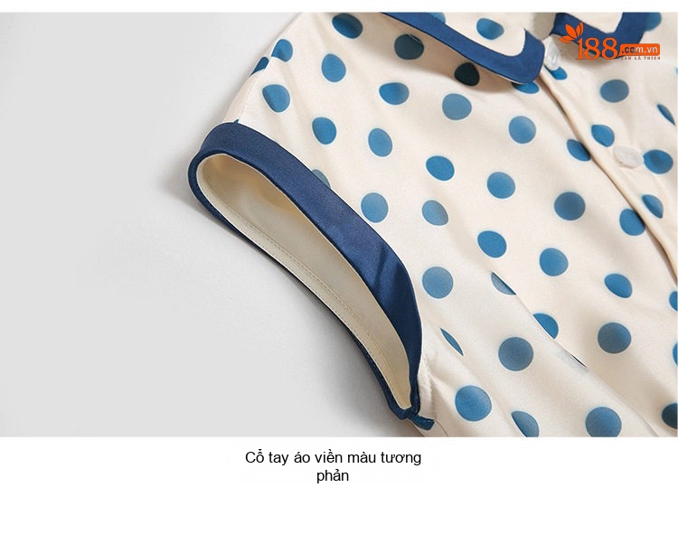 Váy Suông Nữ Cổ Búp Bê Họa Tiết Chấm Bi Thắt Nơ Kiểu Retro chi tiết 17