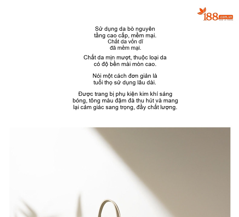 Túi Tote Nữ Da Thật Phong Cách Hàn Quốc Sức Chứa Lớn Màu Kem, Xám chi tiết 2