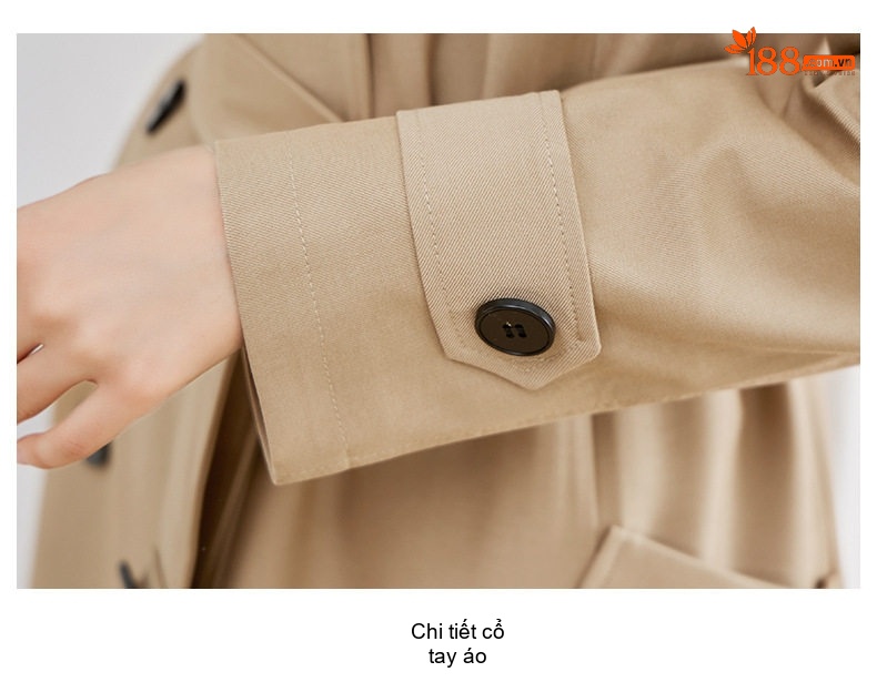 Áo Khoác Mangto Nữ Dáng Dài Vừa Phong Cách Thu Đông Màu Be, Nâu chi tiết 36